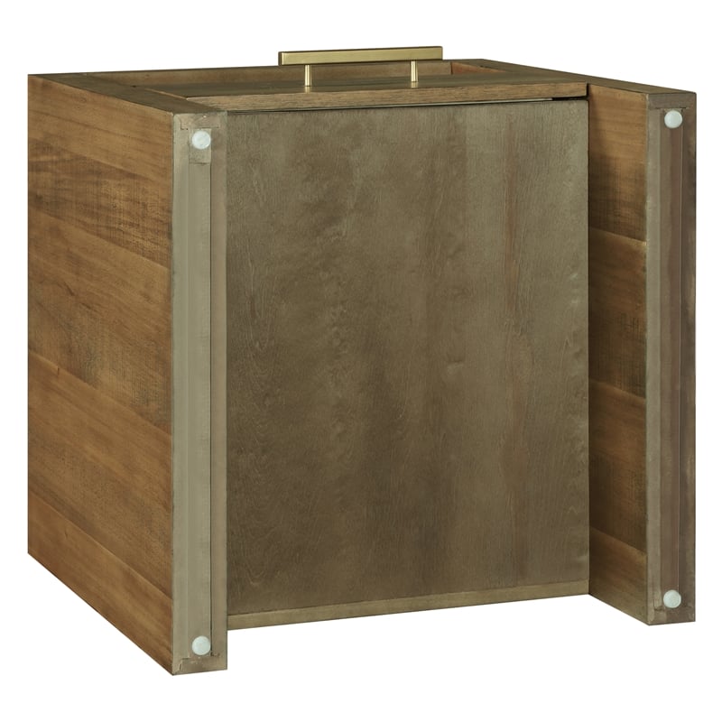 Steve Silver Garland Wood Top End Table in Brown