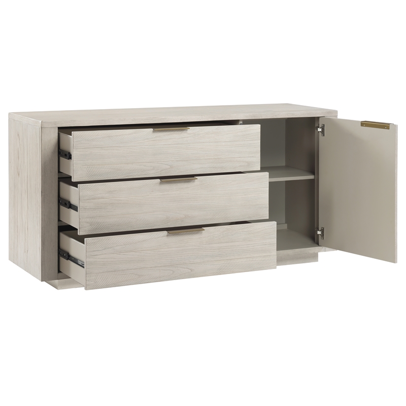 Steve Silver Garland Server in Tan/Sand
