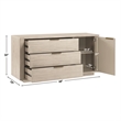 Steve Silver Garland Server in Tan/Sand