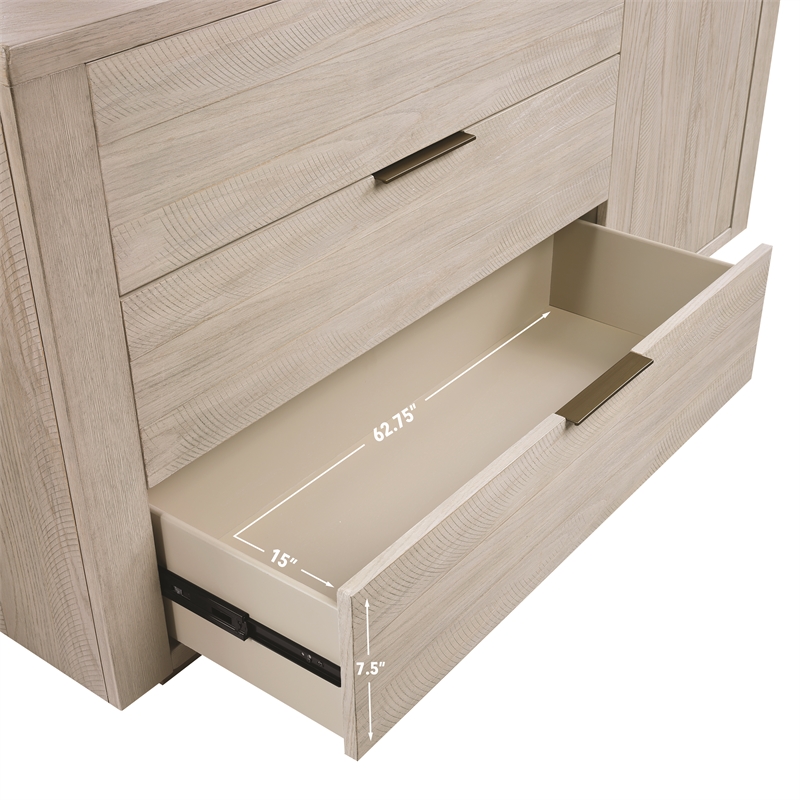 Steve Silver Garland Server in Tan/Sand