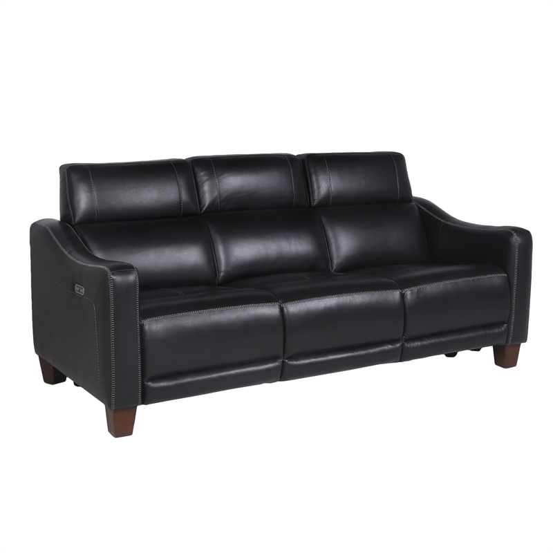 Steve Silver Giorno 3pc Power Reciling Sofa in Black