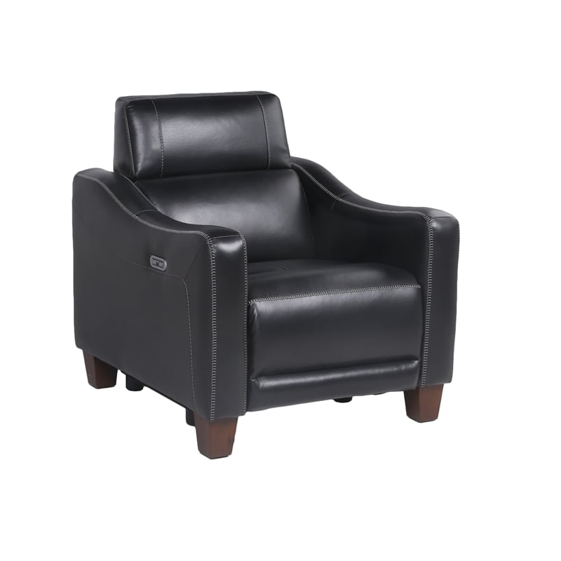 Steve Silver Giorno 3pc Power Reciling Sofa in Black