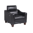 Steve Silver Giorno 3pc Power Reciling Sofa in Black