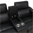 Steve Silver Giorno 3pc Power Reciling Sofa in Black
