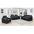 Steve Silver Giorno 3pc Power Reciling Sofa in Black