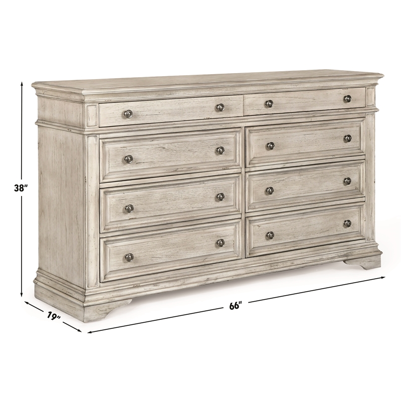 Steve Silver Highland Park Queen 4PC Bedroom Set White