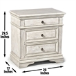 Steve Silver Highland Park Queen 4PC Bedroom Set White