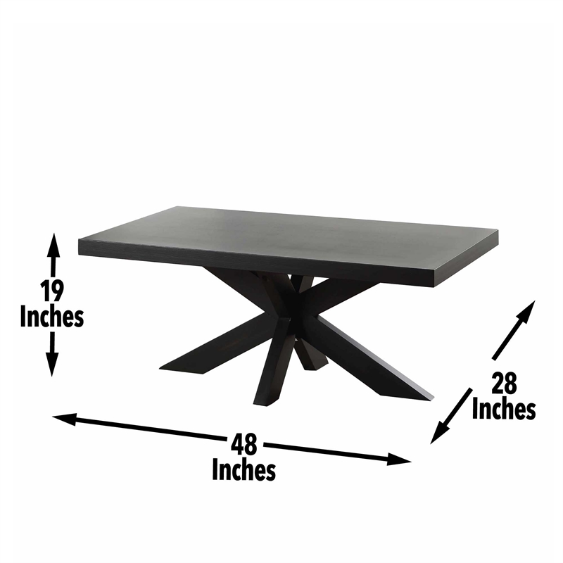 Steve Silver Harris 3 Piece Coffee End Table Set in Black
