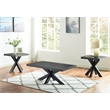 Steve Silver Harris 3 Piece Coffee End Table Set in Black