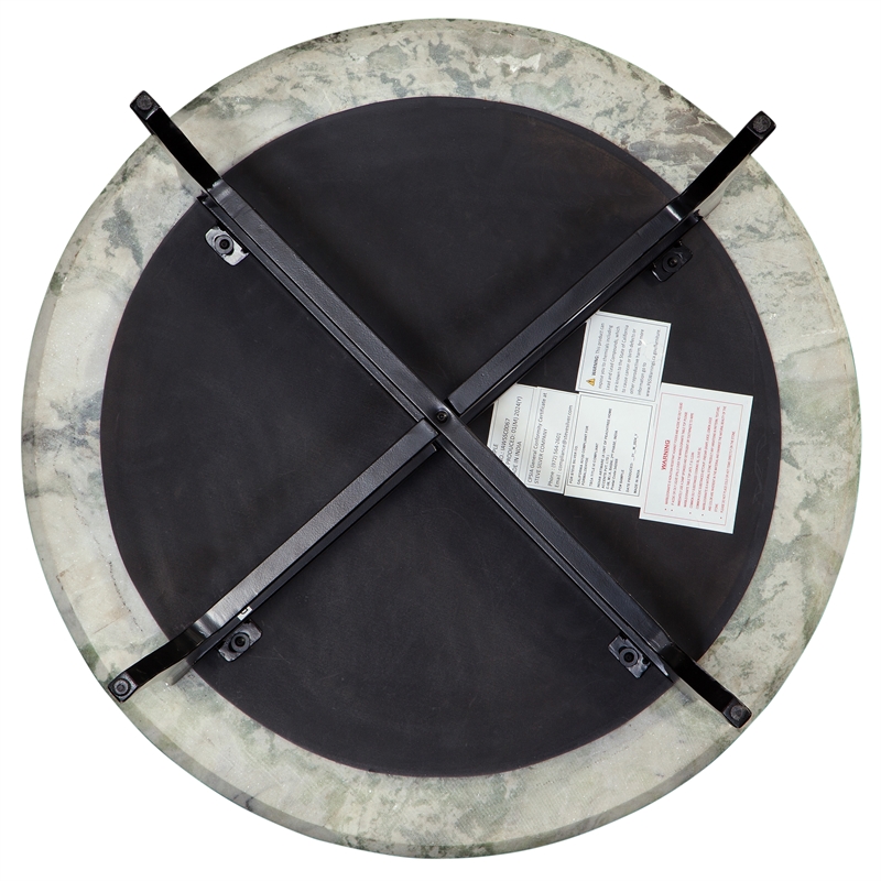 Steve Silver Hoxley Green Onyx Top Round Cocktail Table