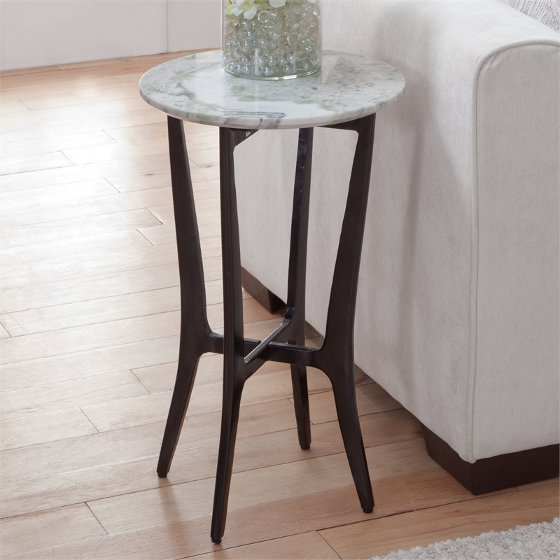 Steve Silver Hoxley Green Onyx Top Round End Table