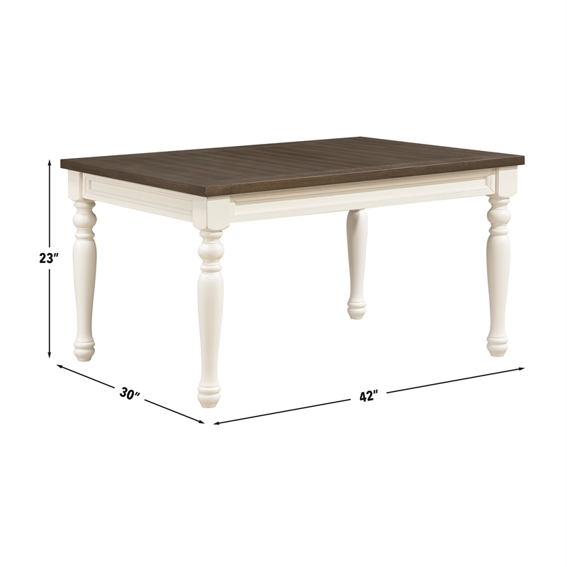 Steve Silver Joanna Kids Dining Table in White