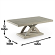 Steve Silver Jocelyn End & Coffee Table in Grey