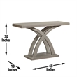 Steve Silver Jocelyn End & Coffee Table in Grey