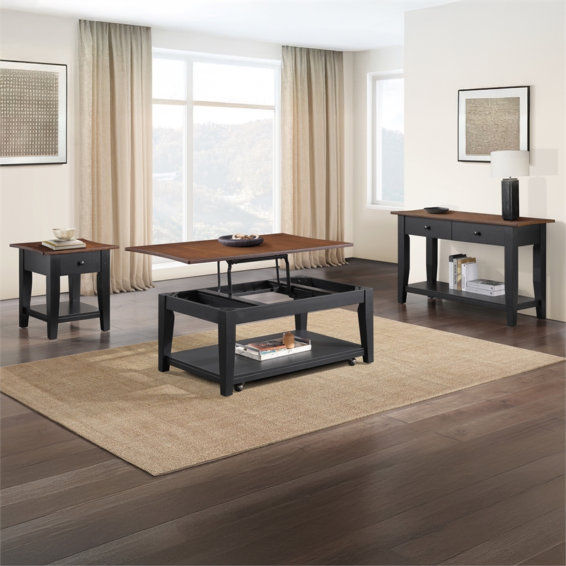 Steve Silver Joplin Lift Top Coffee Table in Brown