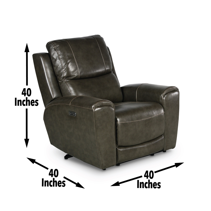 Steve Silver Laurel 3pc Power Reclining Sofa Set in Grey