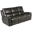 Steve Silver Laurel 3pc Power Reclining Sofa Set in Grey