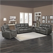 Steve Silver Laurel 3pc Power Reclining Sofa Set in Grey