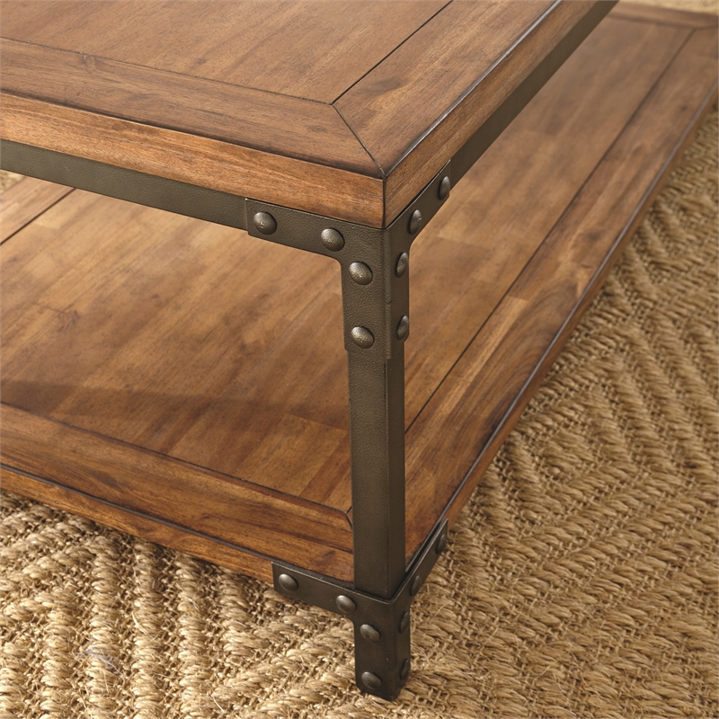Steve Silver Lantana 3pc Coffee Table Set in Brown