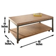 Steve Silver Lantana 3pc Coffee Table Set in Brown