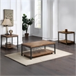 Steve Silver Lantana 3pc Coffee Table Set in Brown
