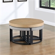 Steve Silver Magnolia Nesting Table in Black