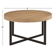 Steve Silver Magnolia Nesting Table in Black