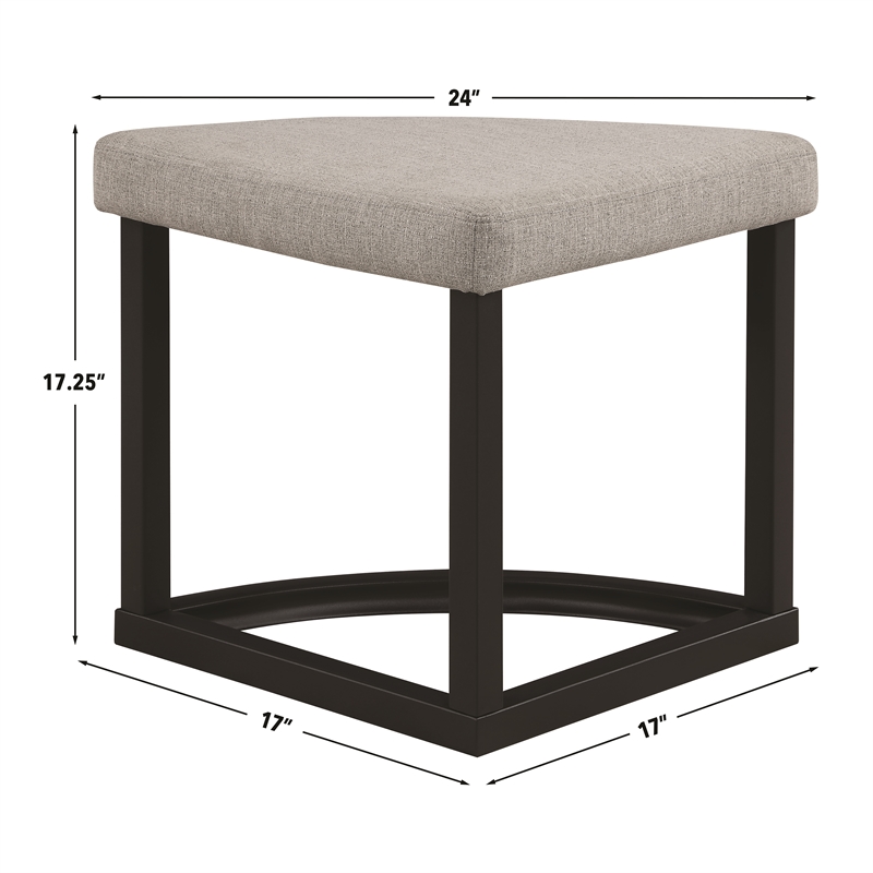 Steve Silver Magnolia Nesting Table in Black