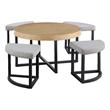 Steve Silver Magnolia Nesting Table in Black