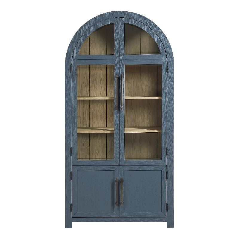 Steve Silver Magnolia Curio in Blue