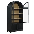 Steve Silver Magnolia Curio in Black