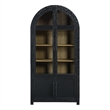 Steve Silver Magnolia Curio in Black