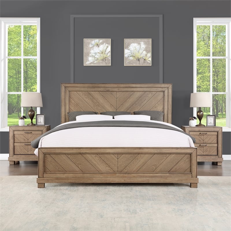 Steve Silver Montana King Bed in Sand