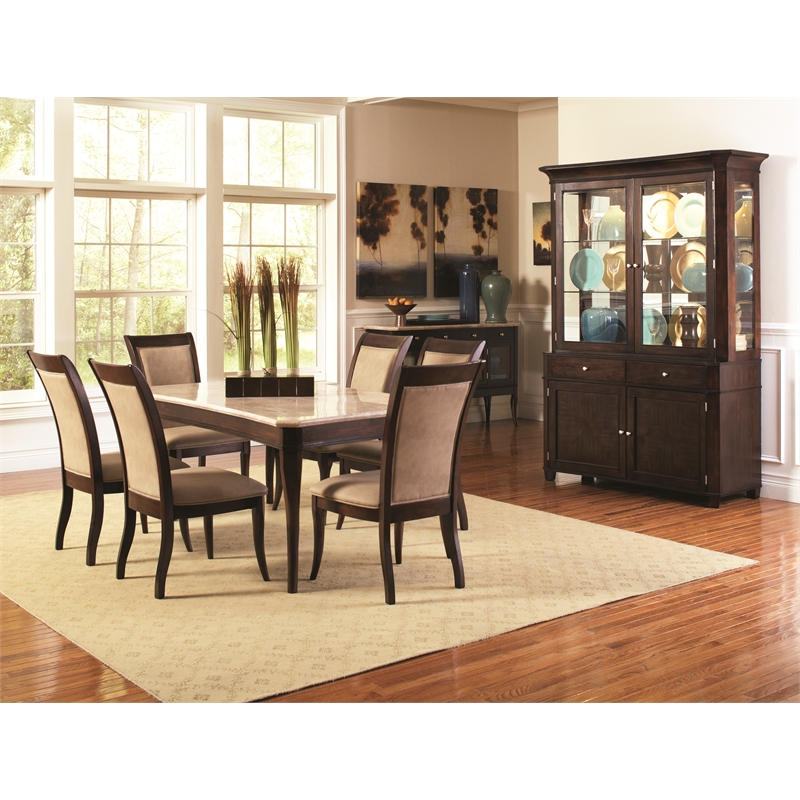 Steve Silver Marseille 5pc Dining Set in Brown