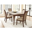 Steve Silver Marseille 5pc Dining Set in Brown