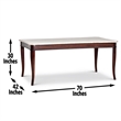 Steve Silver Marseille 5pc Dining Set in Brown