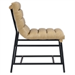 Steve Silver Nicco Vegan Leather Side Chair in Sand