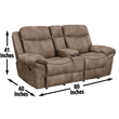 Steve Silver Nashville 3pc Sofa Set in Brown