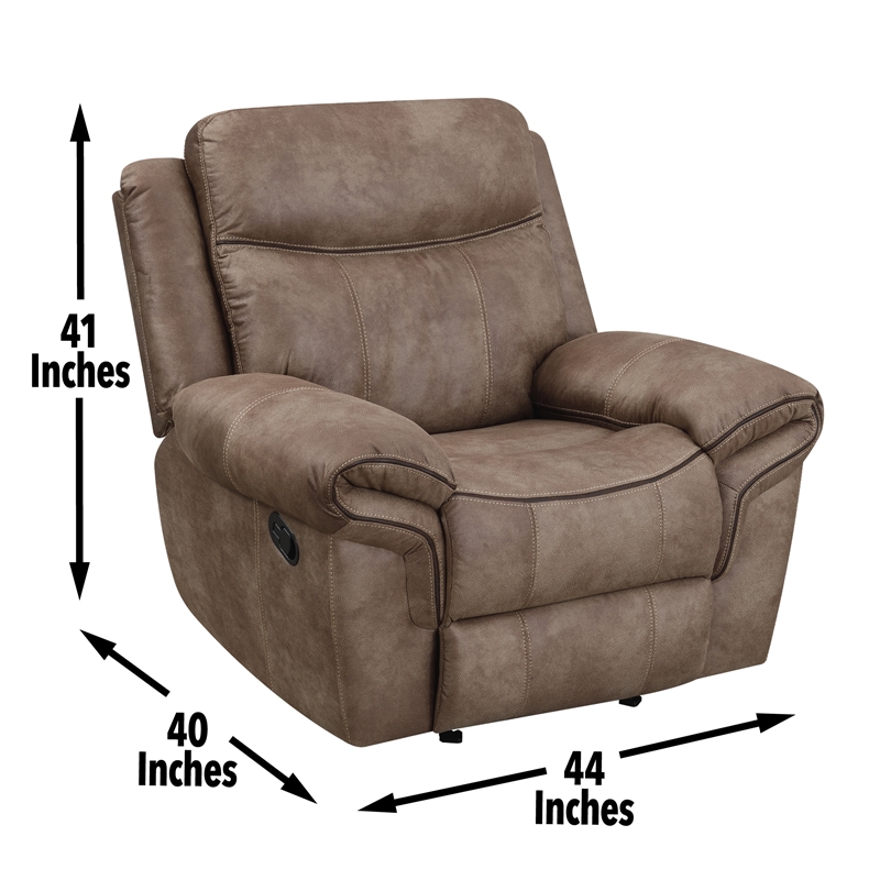 Steve Silver Nashville 3pc Sofa Set in Brown