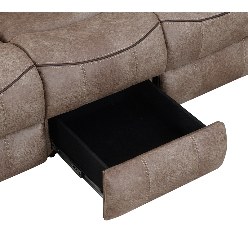 Steve Silver Nashville 3pc Sofa Set in Brown