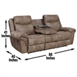 Steve Silver Nashville 3pc Sofa Set in Brown