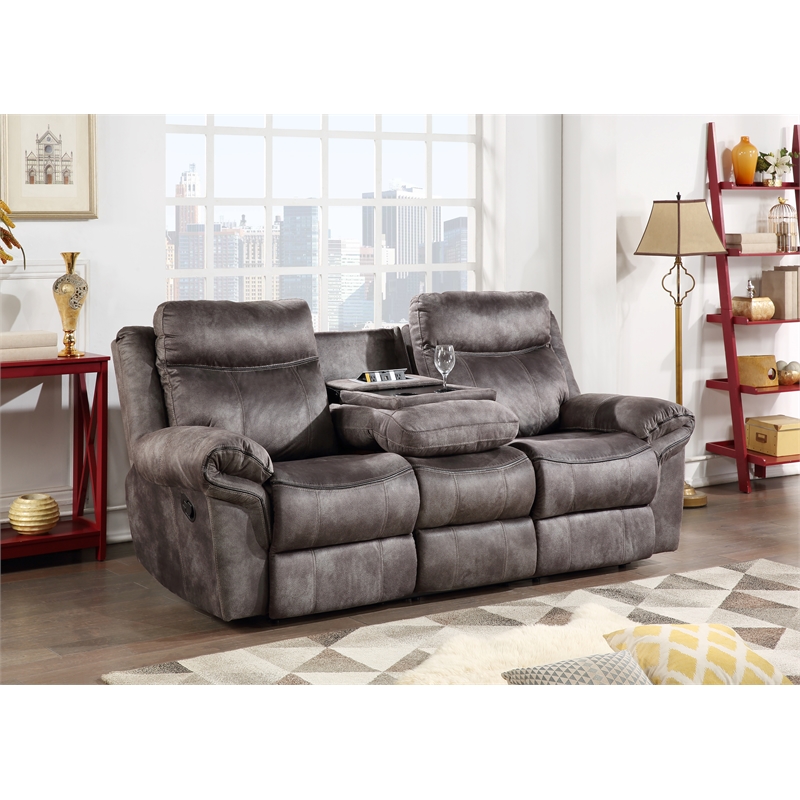 Steve Silver Nashville 3pc Sofa Set in Gray