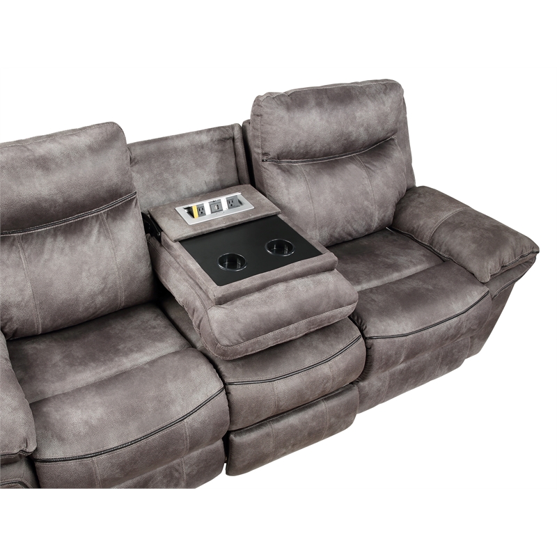 Steve Silver Nashville 3pc Sofa Set in Gray