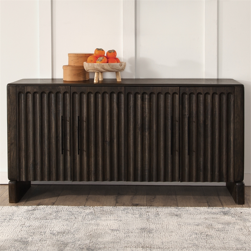 Steve Silver Norvell 4-Door Sideboard in Brown