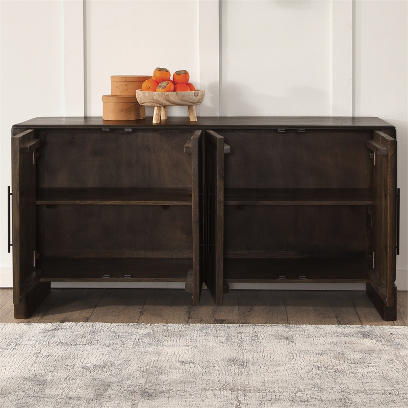 Steve Silver Norvell 4-Door Sideboard in Brown