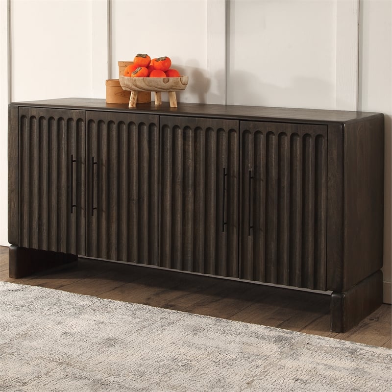 Steve Silver Norvell 4-Door Sideboard in Brown