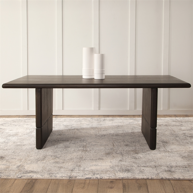 Steve Silver Norvell Rectangle Dining Table in Brown
