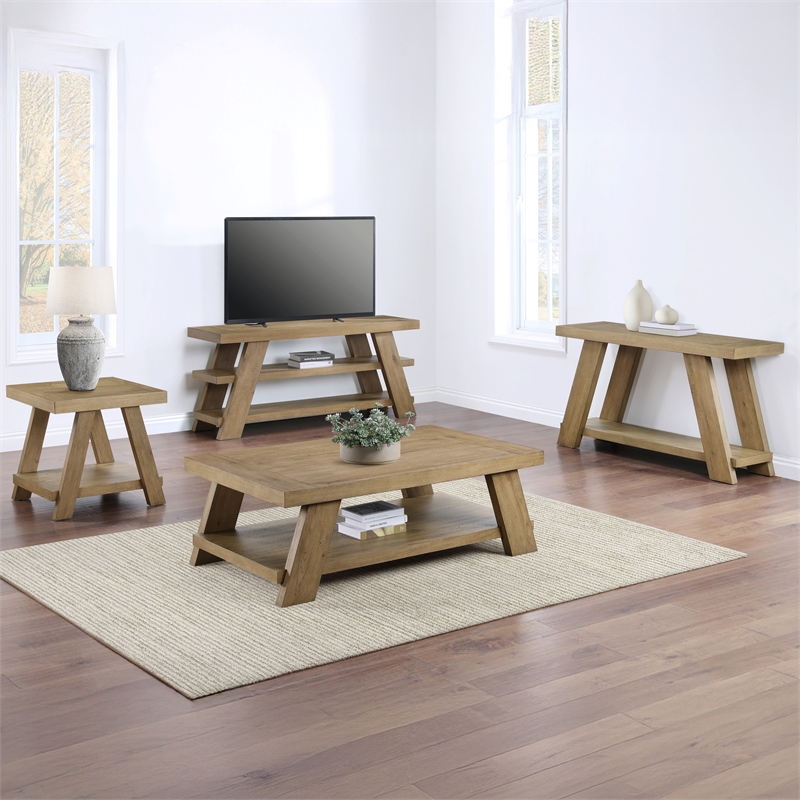 Steve Silver Orinda End Table in Brown