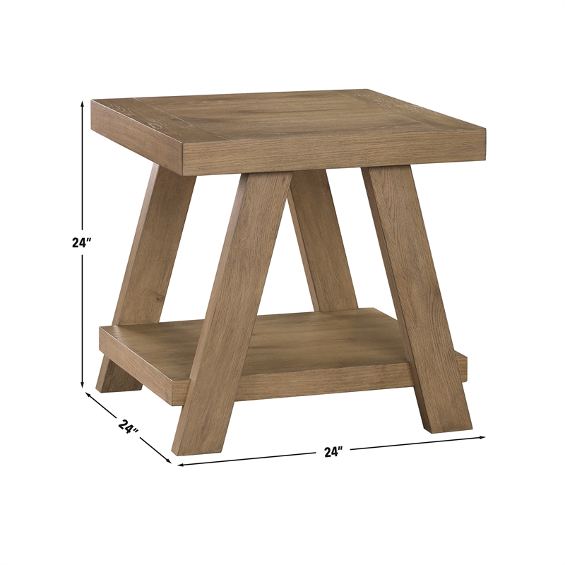 Steve Silver Orinda End Table in Brown
