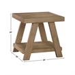 Steve Silver Orinda End Table in Brown